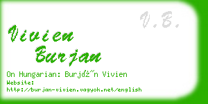 vivien burjan business card